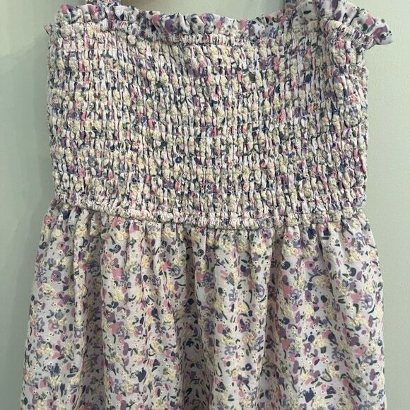 & Other Stories Purple Smocked Sundress with Ruffled Straps - Picture 2 of 9